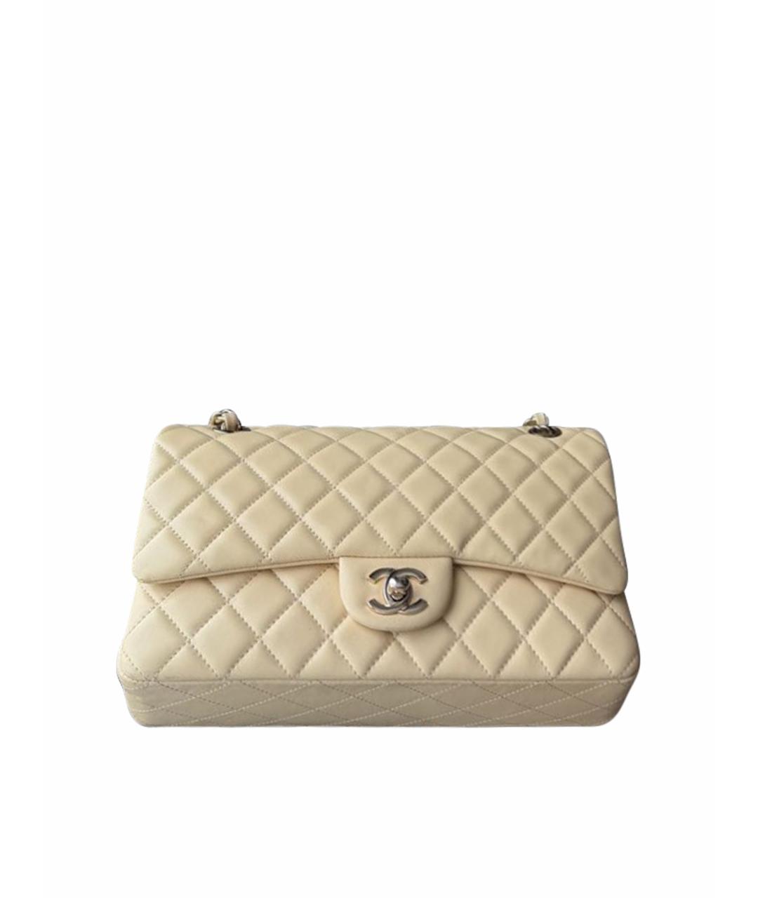 CHANEL Желтая кожаная сумка тоут, фото 1