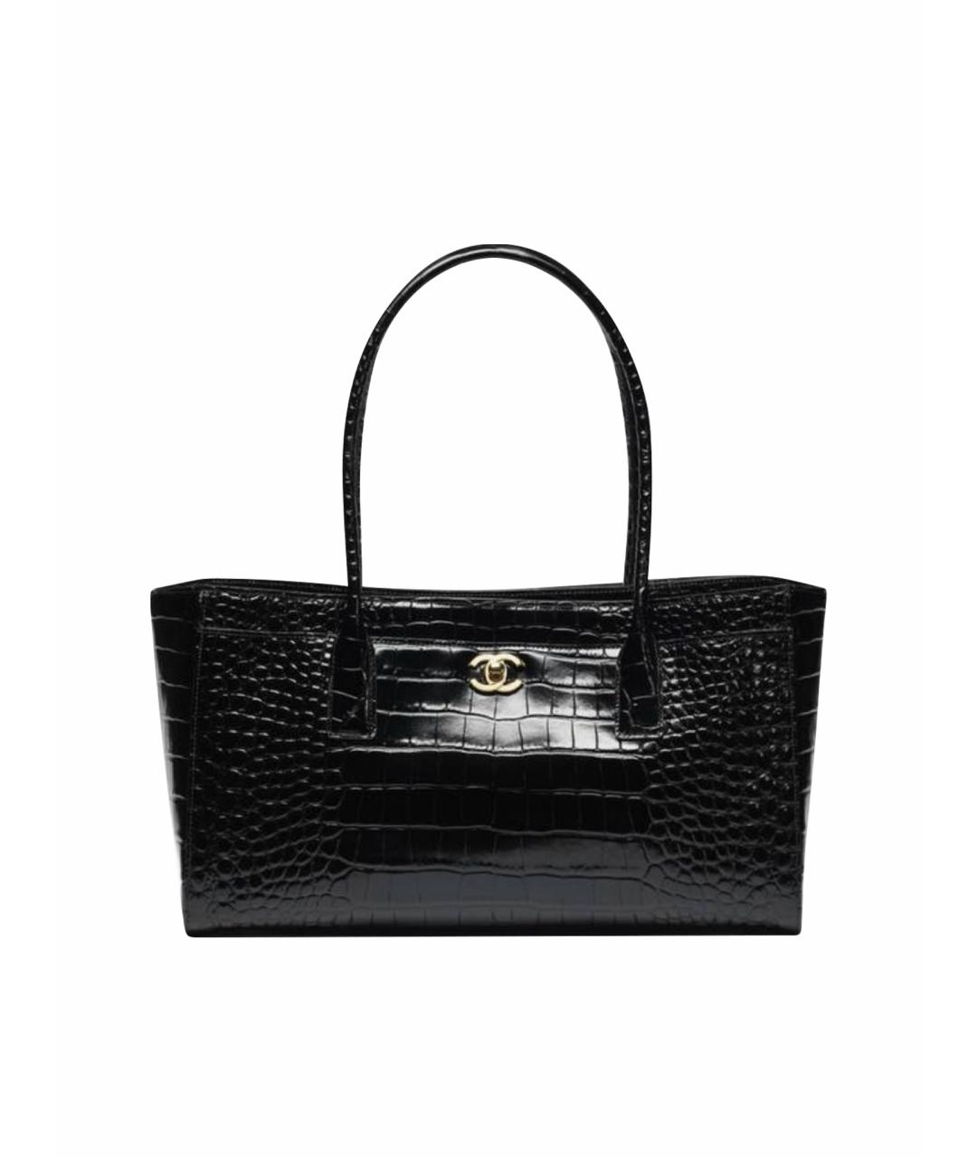 CHANEL Черная кожаная сумка через плечо, фото 1