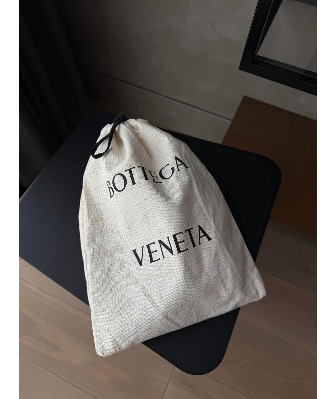 BOTTEGA VENETA Бордовая кожаная сумка тоут, фото 6