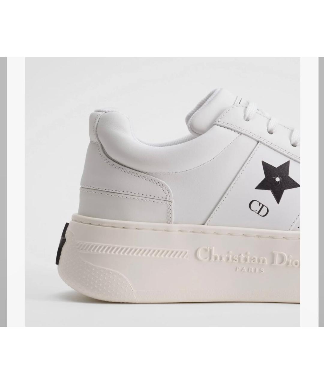 CHRISTIAN DIOR Белые кожаные кроссовки, фото 7