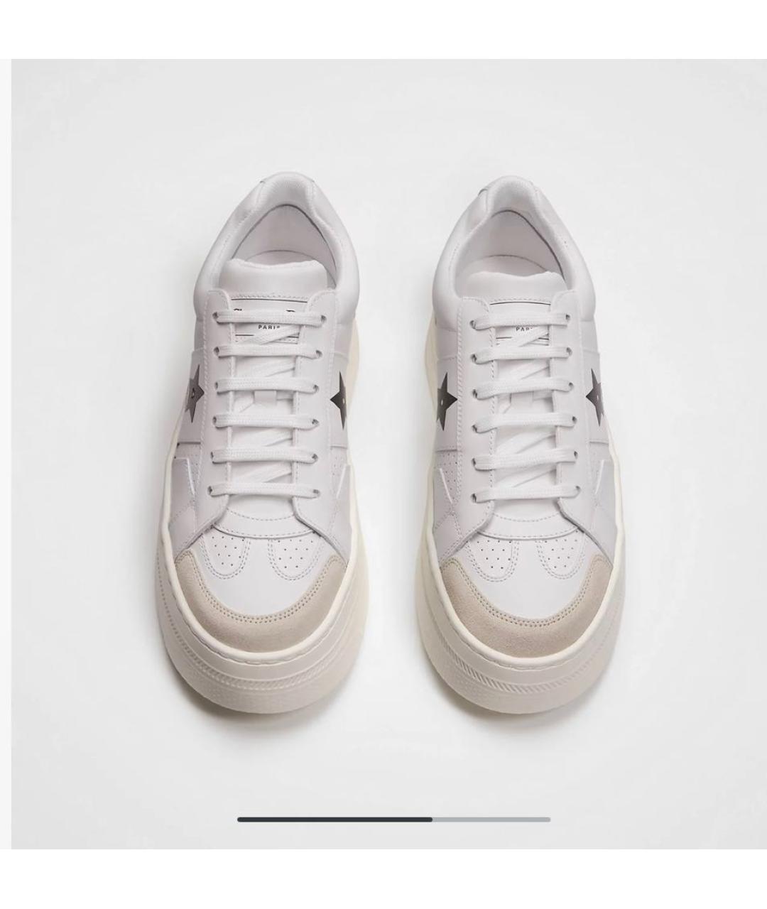 CHRISTIAN DIOR Белые кожаные кроссовки, фото 2