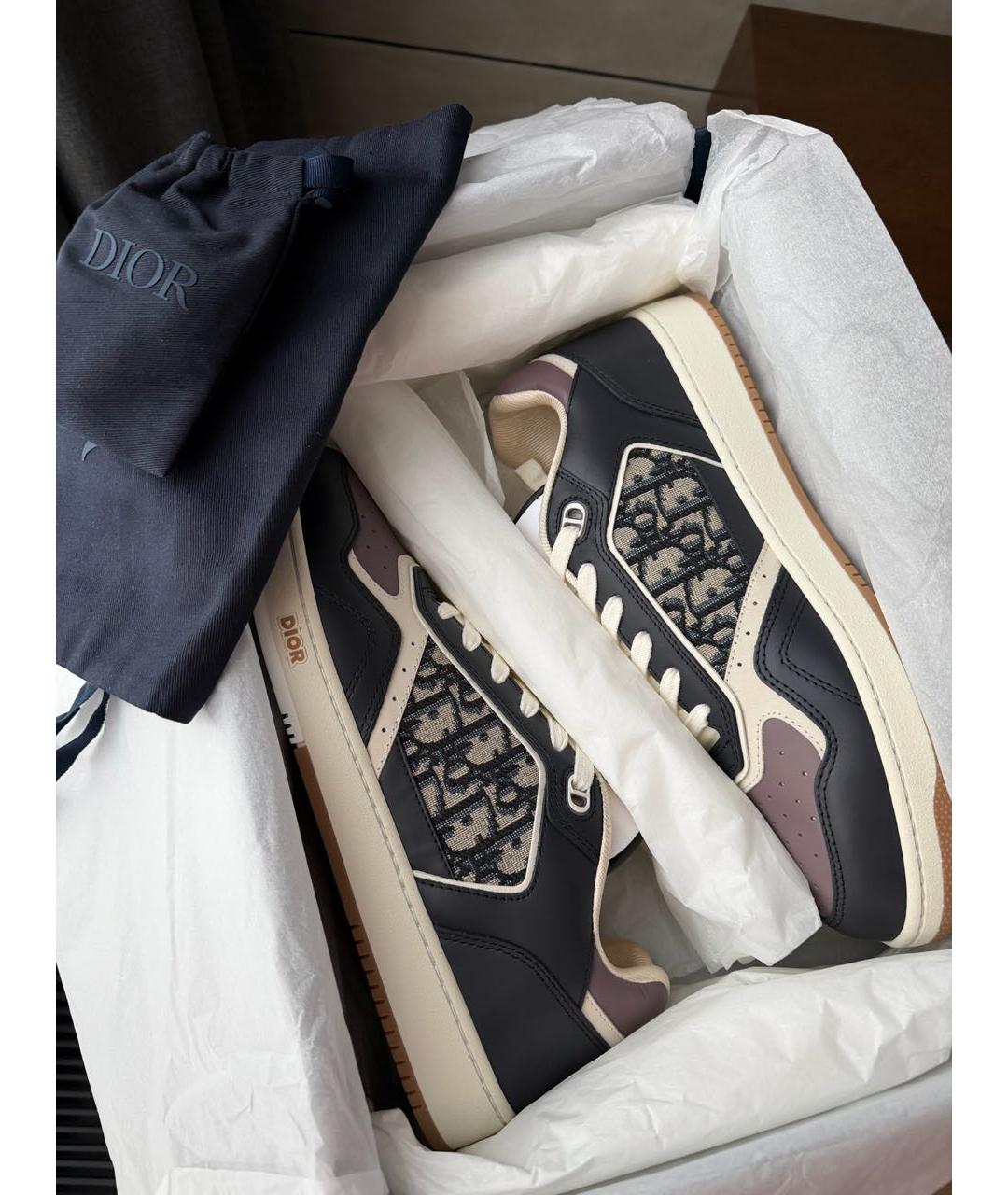 CHRISTIAN DIOR Кожаные высокие кроссовки / кеды, фото 3