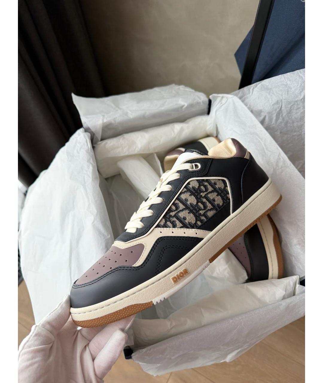 CHRISTIAN DIOR Кожаные высокие кроссовки / кеды, фото 6