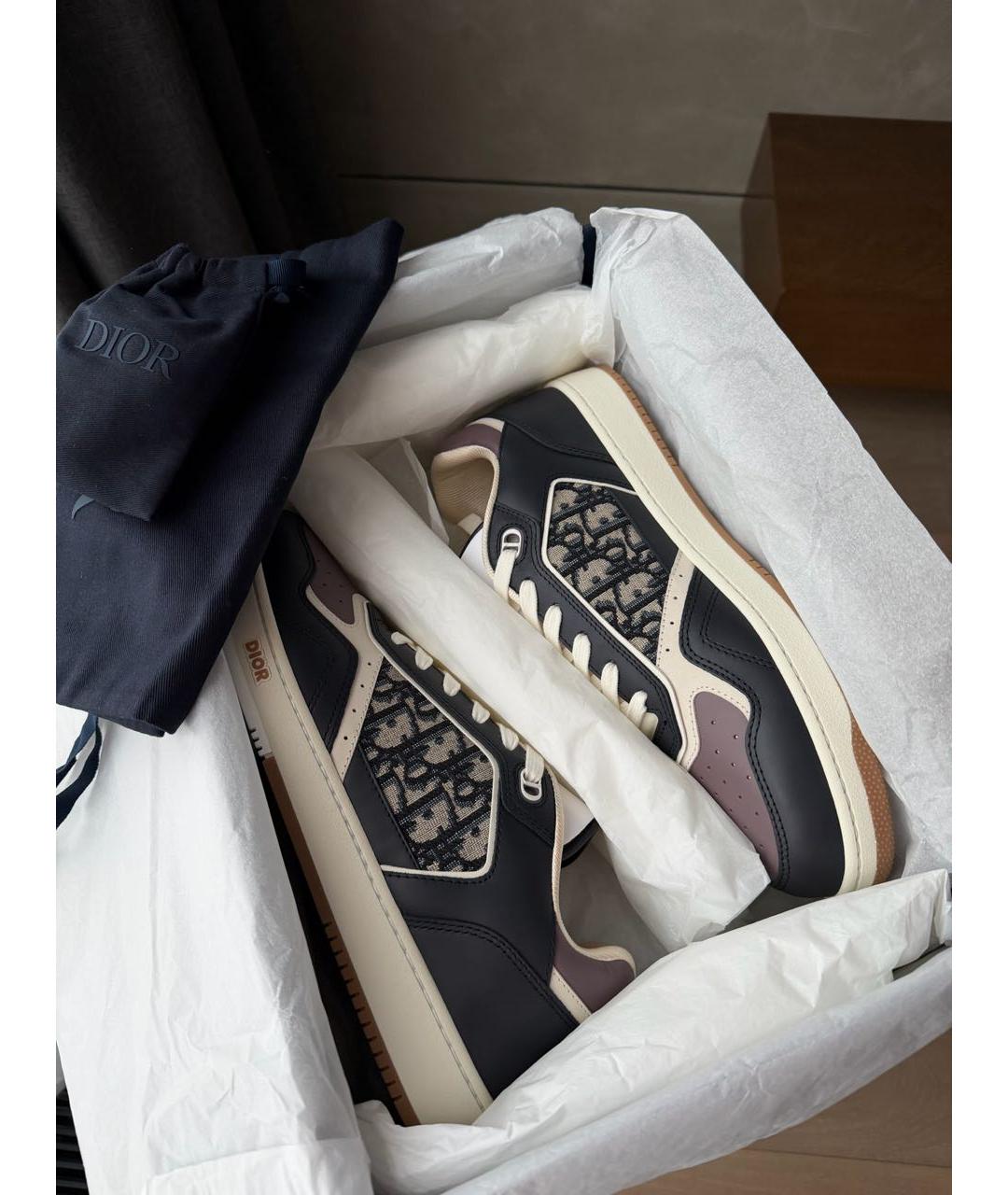 CHRISTIAN DIOR Кожаные высокие кроссовки / кеды, фото 7