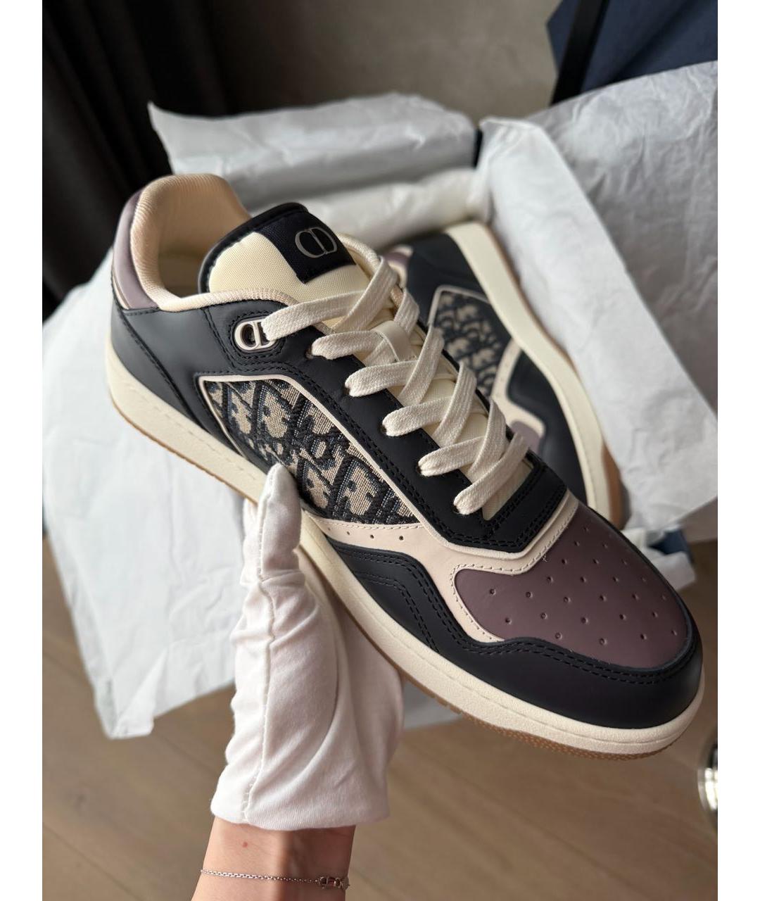 CHRISTIAN DIOR Кожаные высокие кроссовки / кеды, фото 4