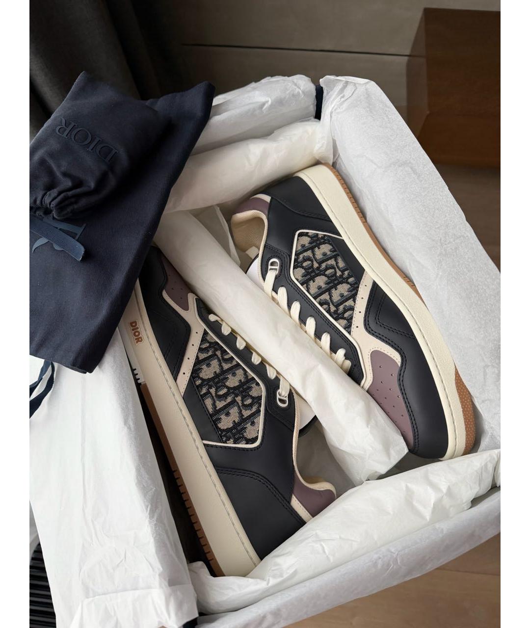 CHRISTIAN DIOR Кожаные высокие кроссовки / кеды, фото 2