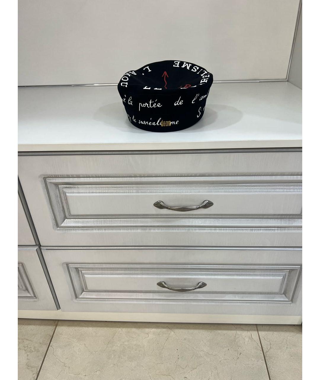 CHRISTIAN DIOR Черная хлопковая кепка, фото 5