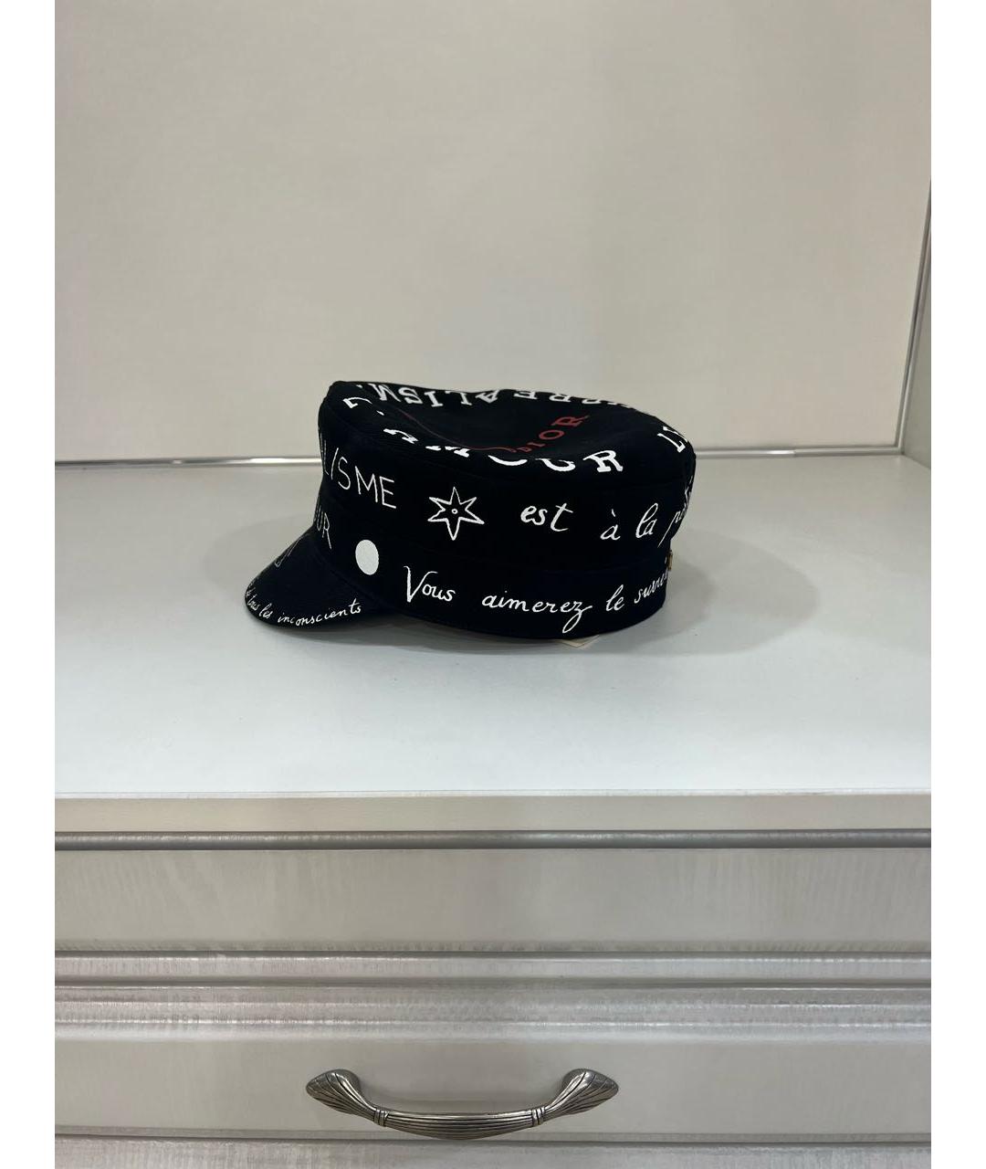 CHRISTIAN DIOR Черная хлопковая кепка, фото 3