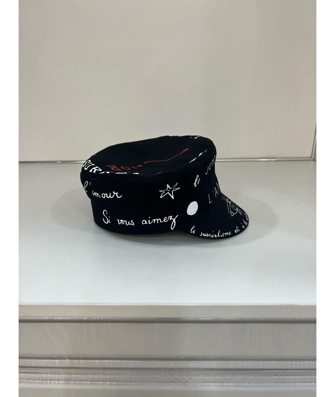 CHRISTIAN DIOR Черная хлопковая кепка, фото 2