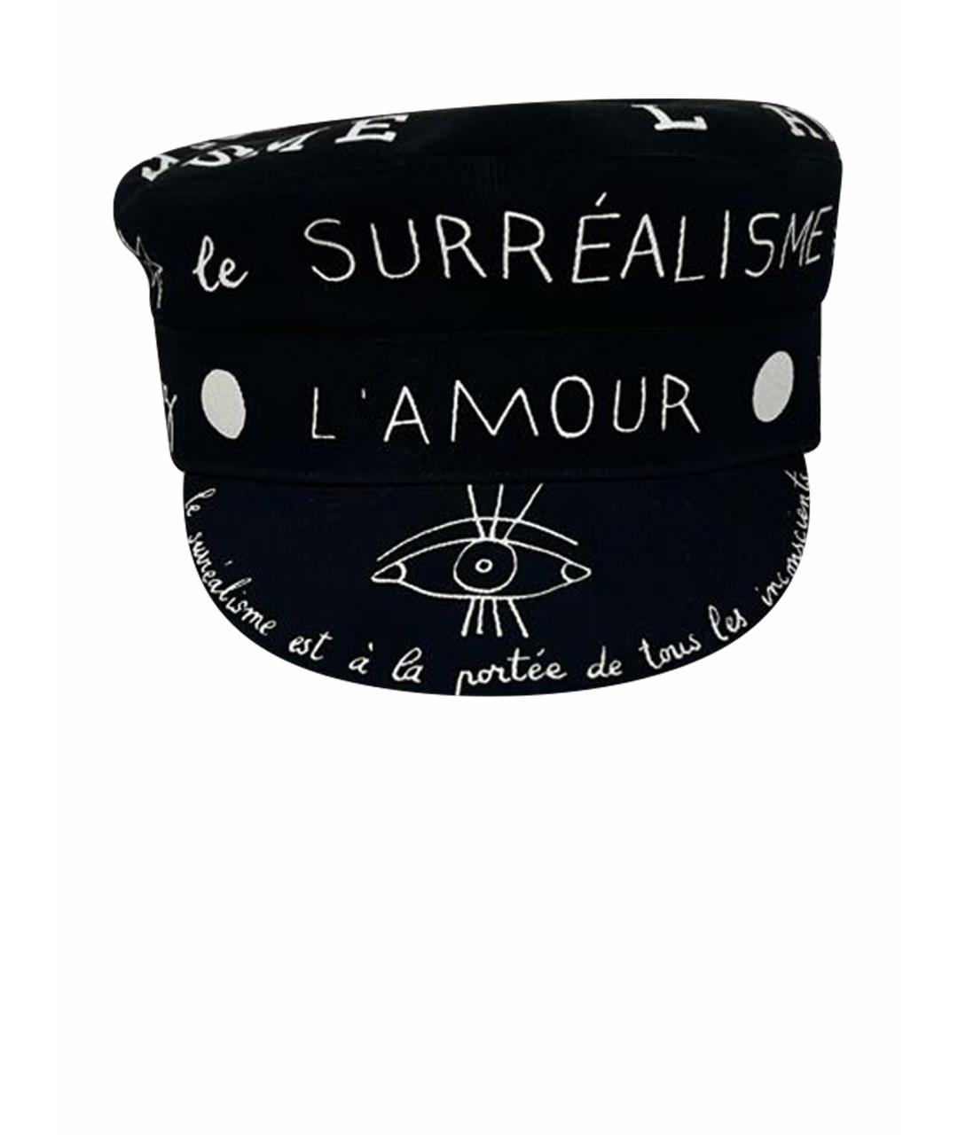 CHRISTIAN DIOR Черная хлопковая кепка, фото 1