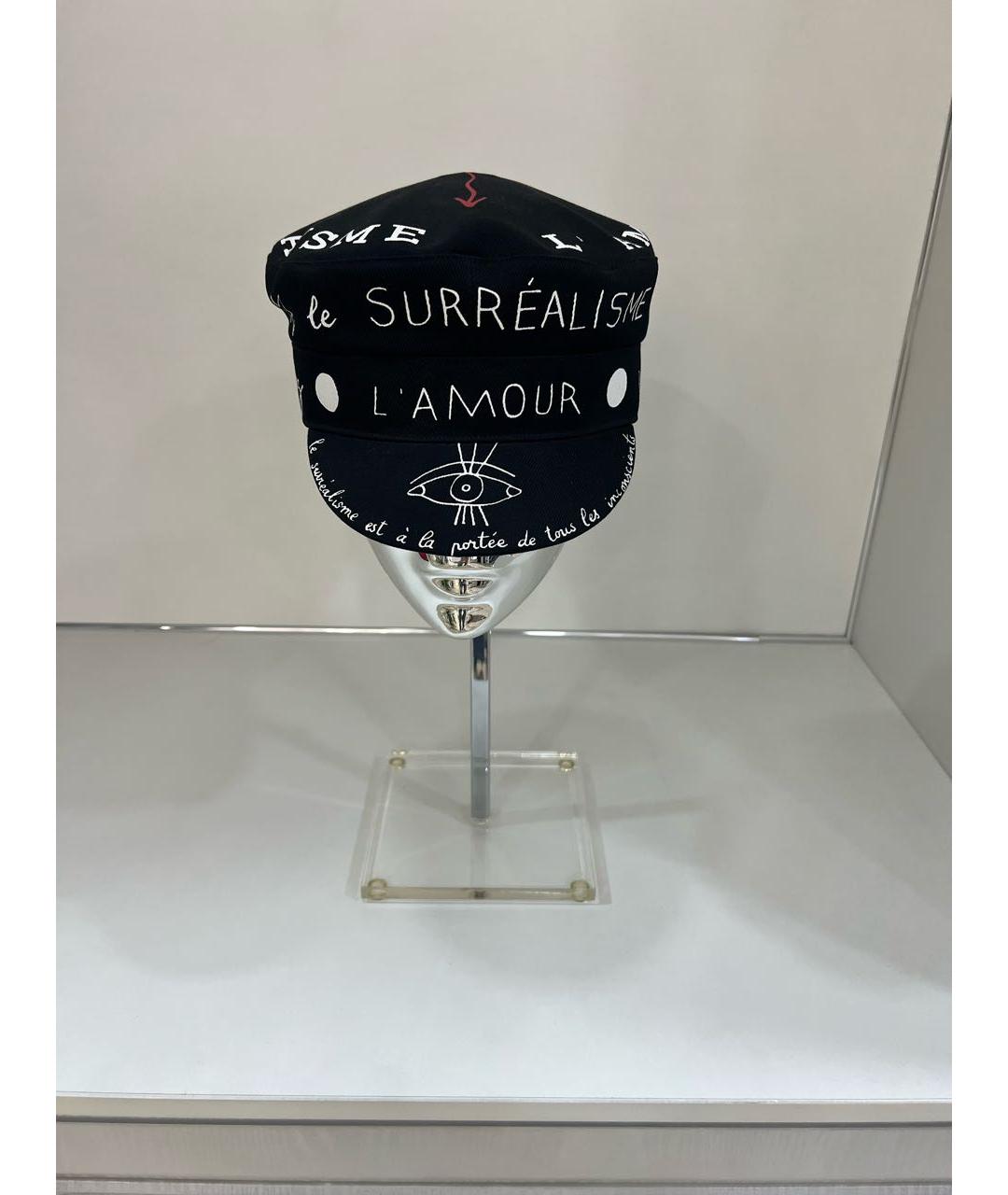 CHRISTIAN DIOR Черная хлопковая кепка, фото 6