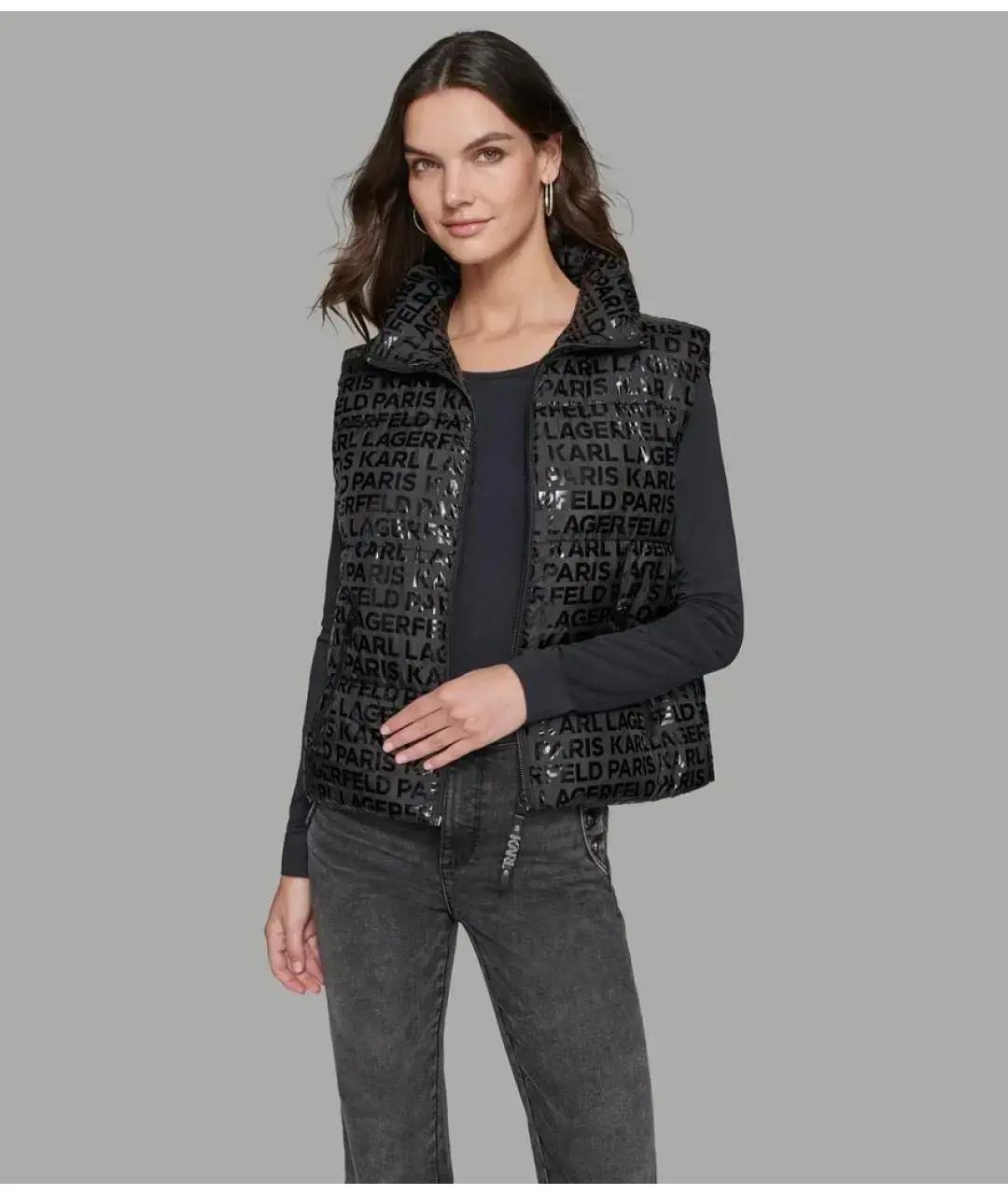 KARL LAGERFELD Черный жилет, фото 2
