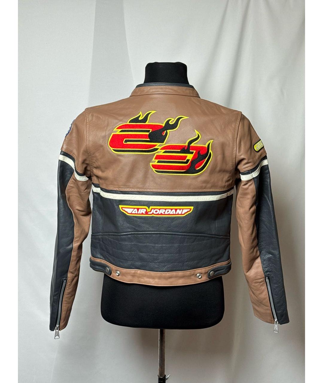 CACTUS JACK BY TRAVIS SCOTT Коричневая кожаная куртка, фото 7