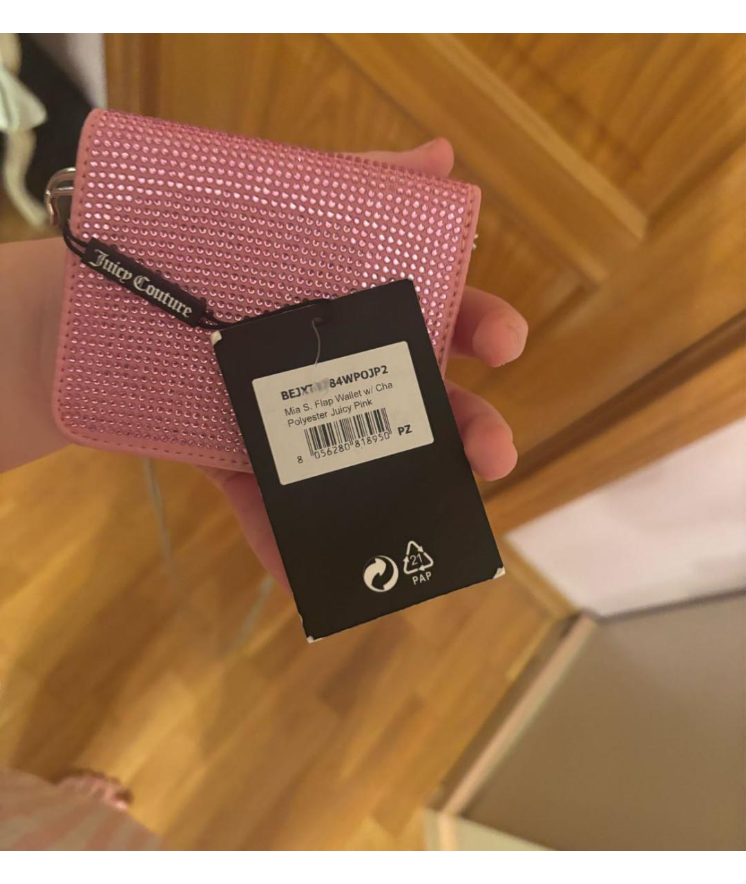 JUICY COUTURE Розовая сумка через плечо, фото 3