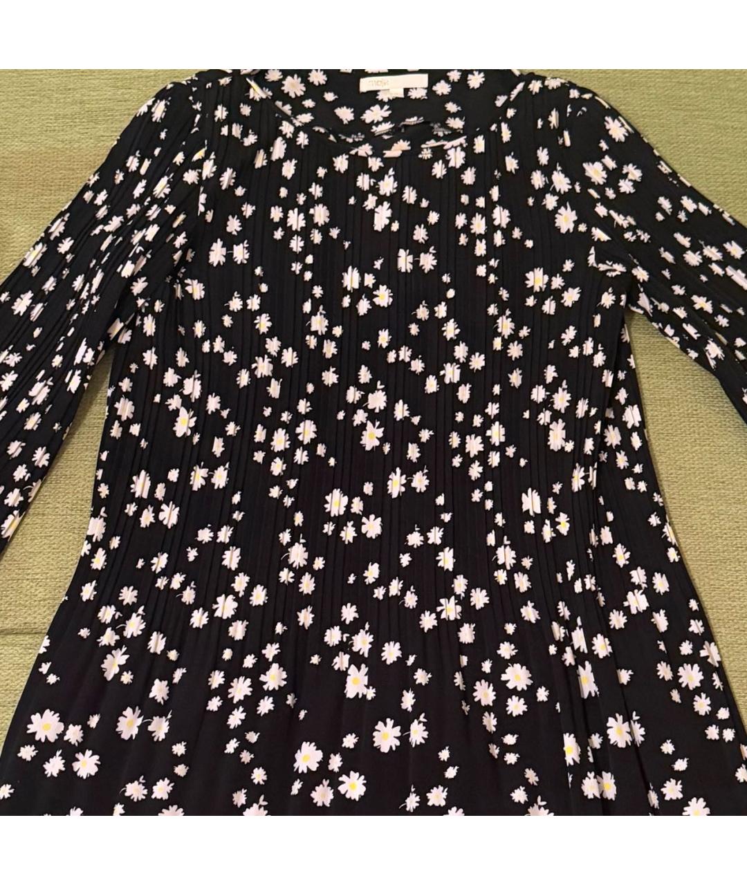 MAJE Черное полиэстеровое повседневное платье, фото 4