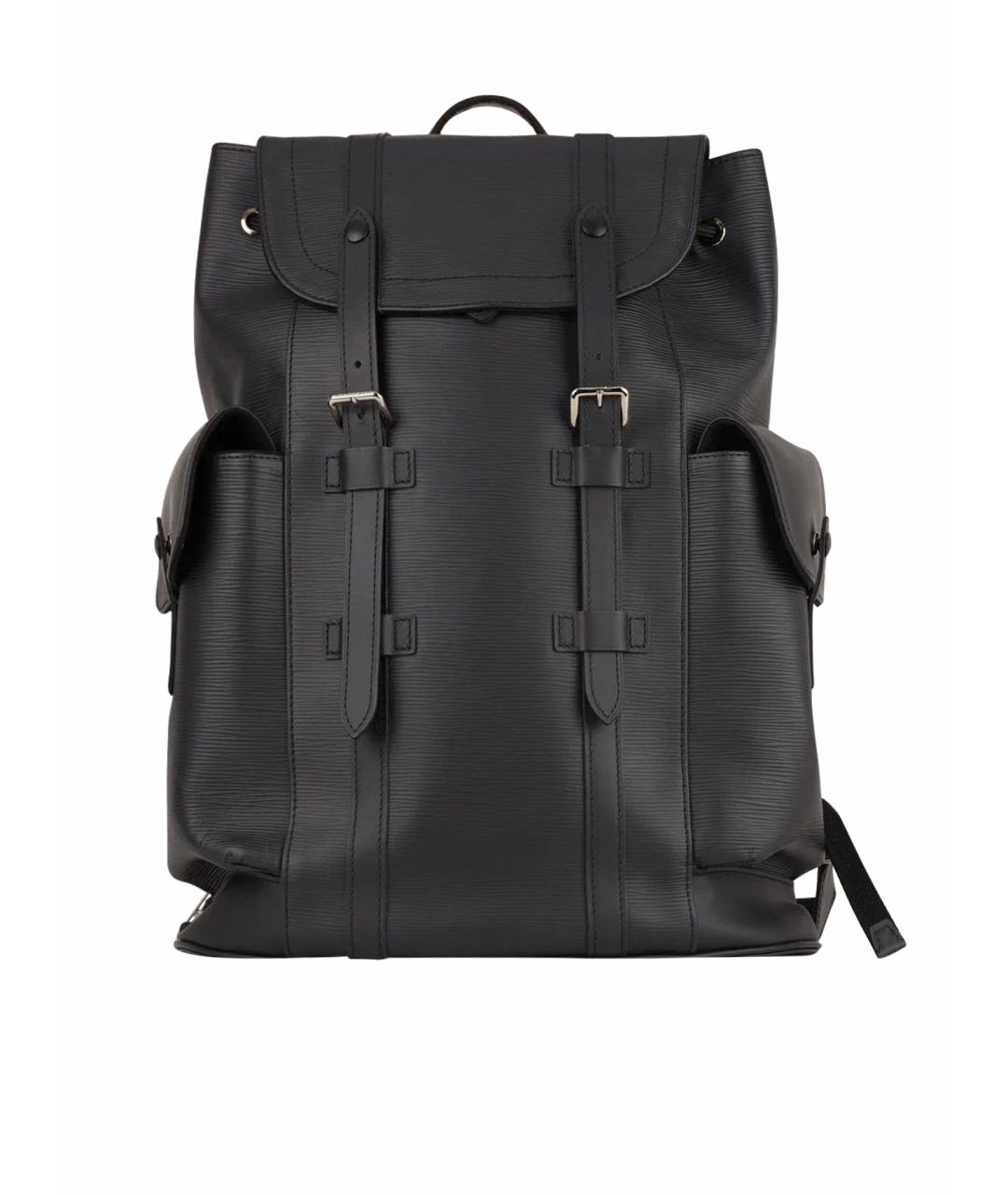 LOUIS VUITTON Черный кожаный рюкзак, фото 1