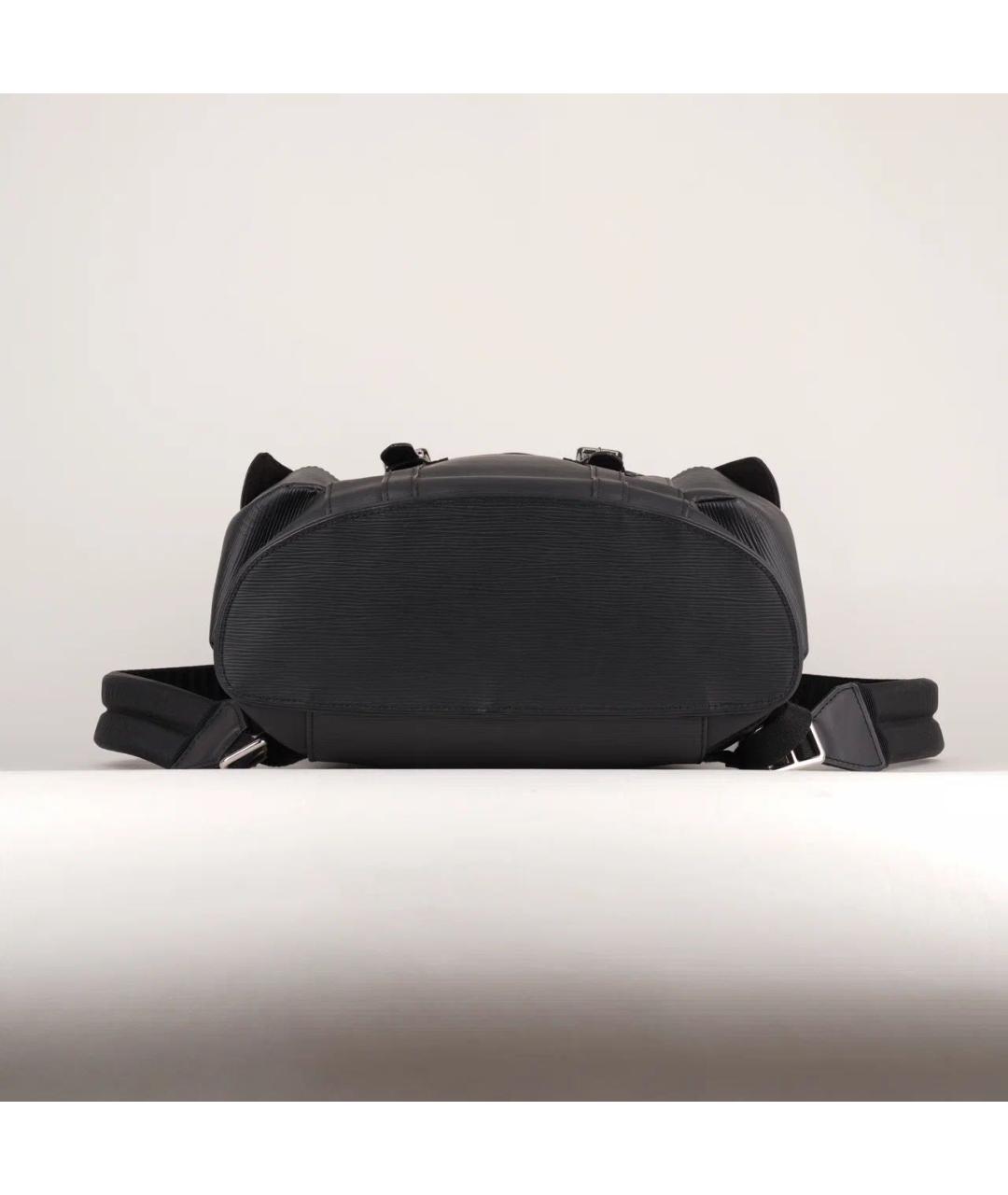 LOUIS VUITTON Черный кожаный рюкзак, фото 6