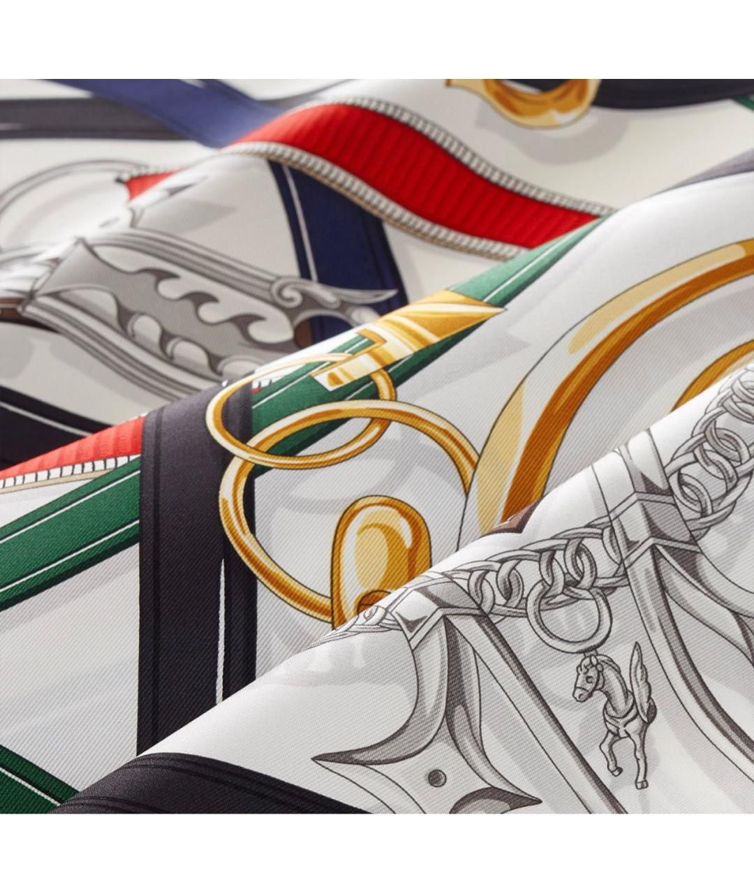 HERMES Мульти шелковый платок, фото 2