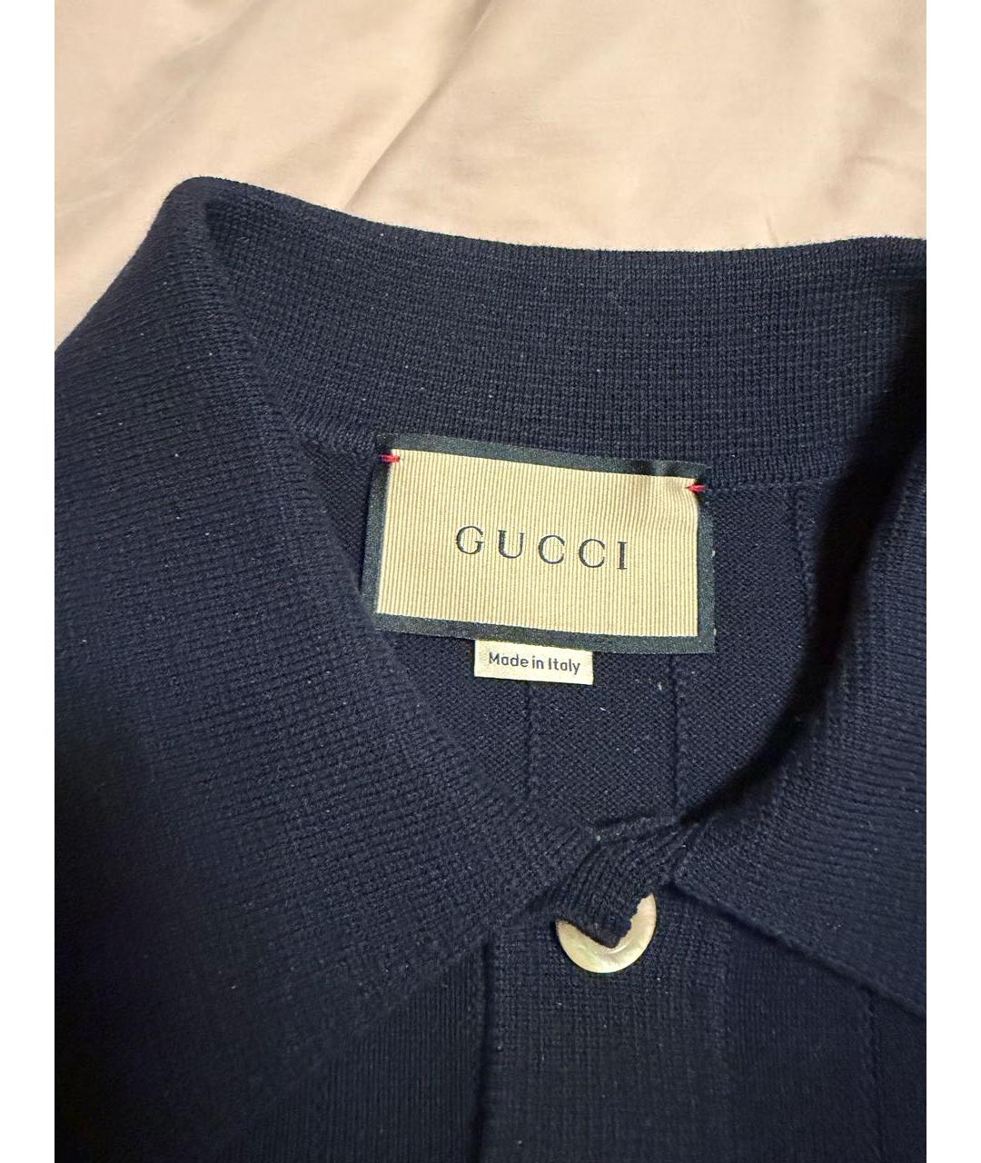 GUCCI Темно-синий хлопковый джемпер / свитер, фото 3