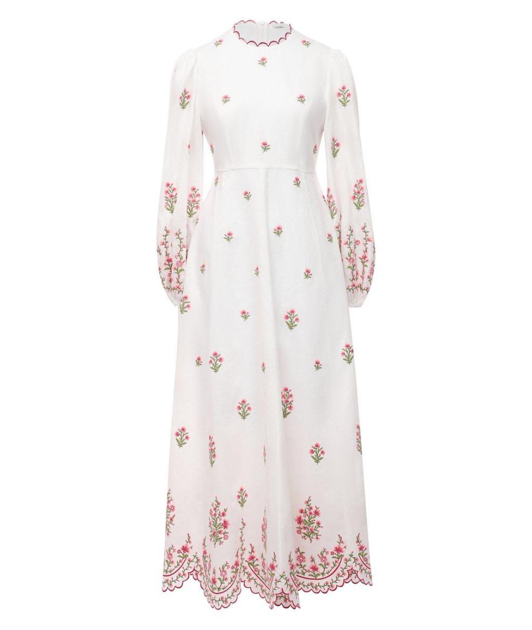 ZIMMERMANN Белое льняное повседневное платье, фото 1