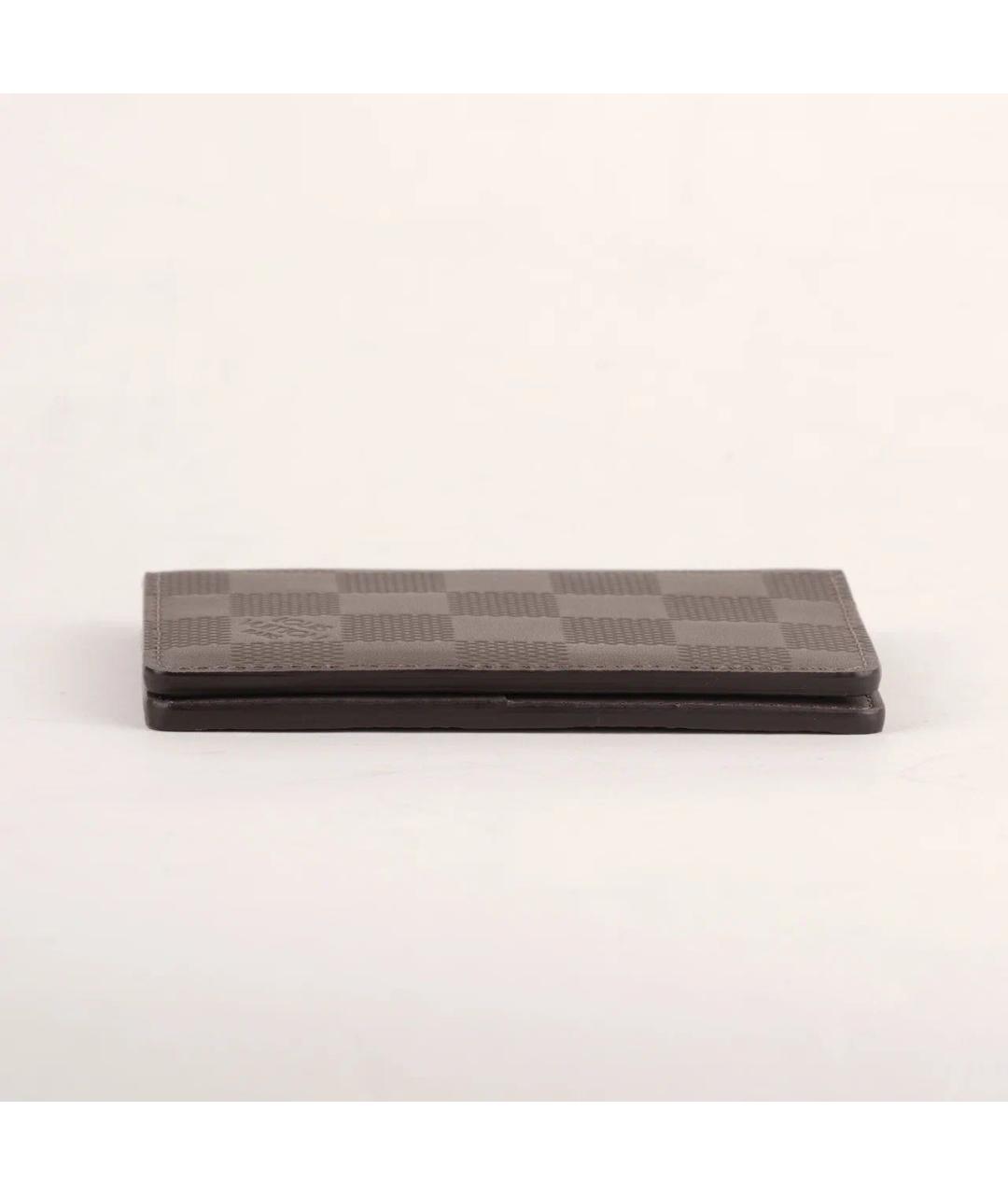LOUIS VUITTON Коричневый кожаный кардхолдер, фото 6