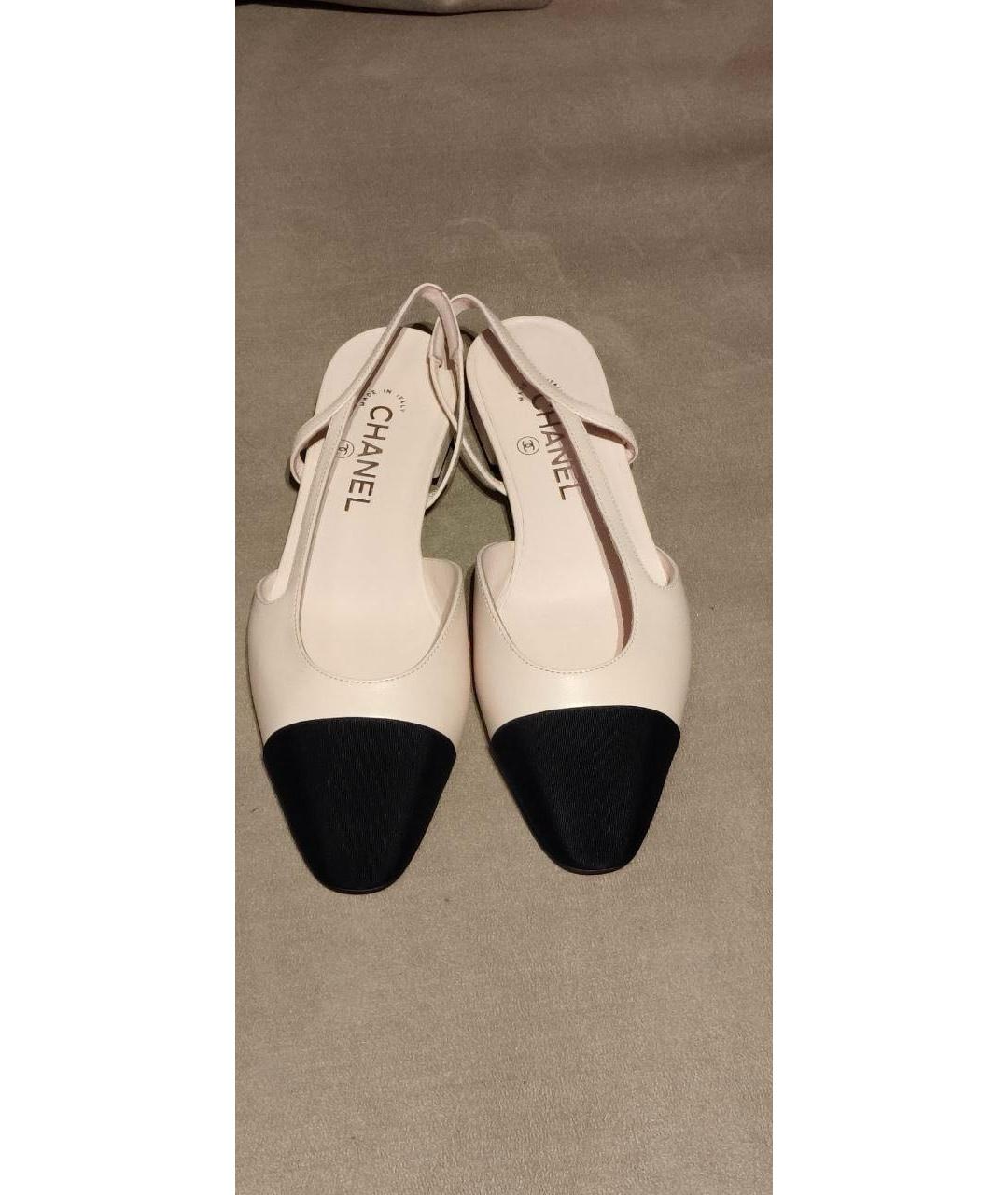 CHANEL Розовые кожаные туфли, фото 3