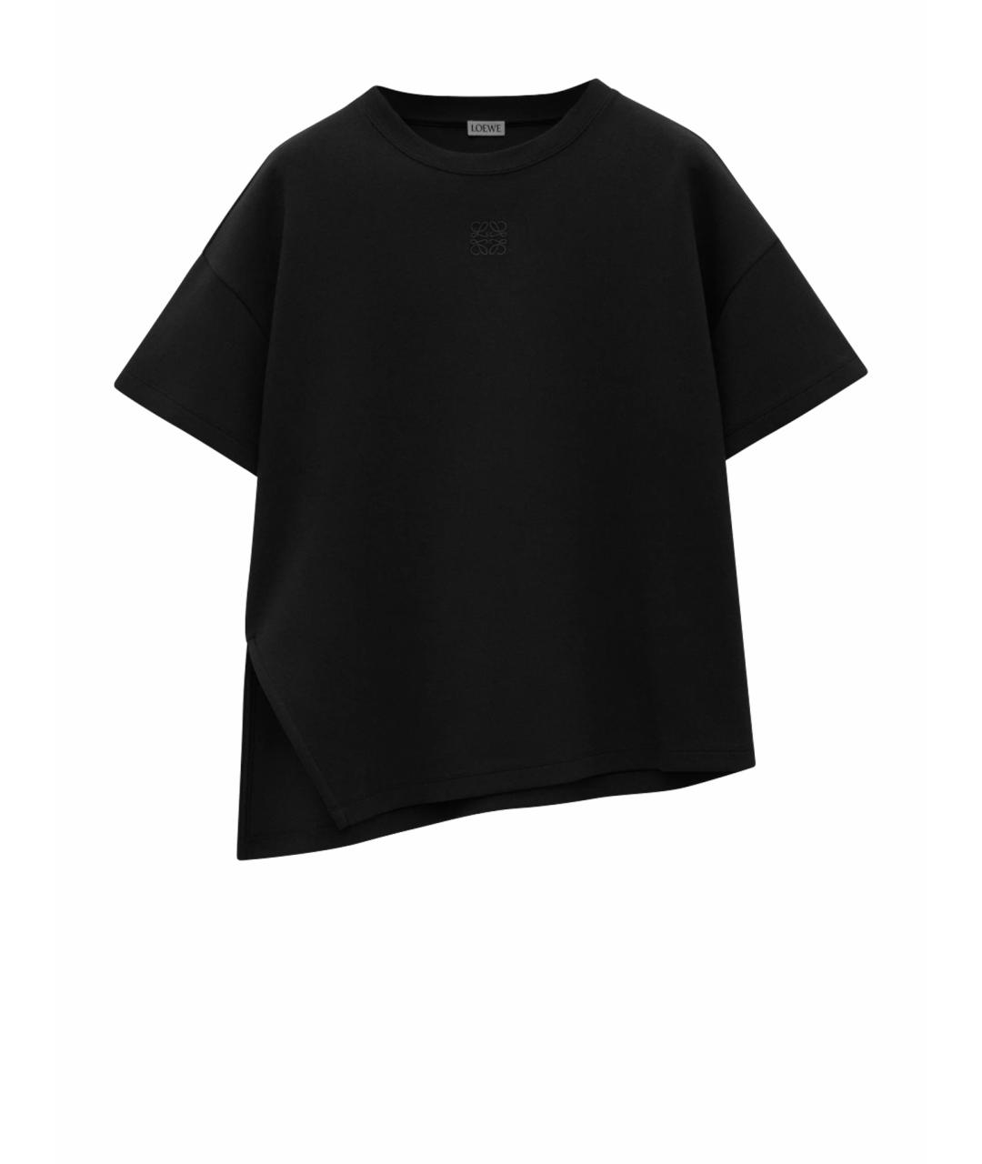 LOEWE Черная хлопковая футболка, фото 1