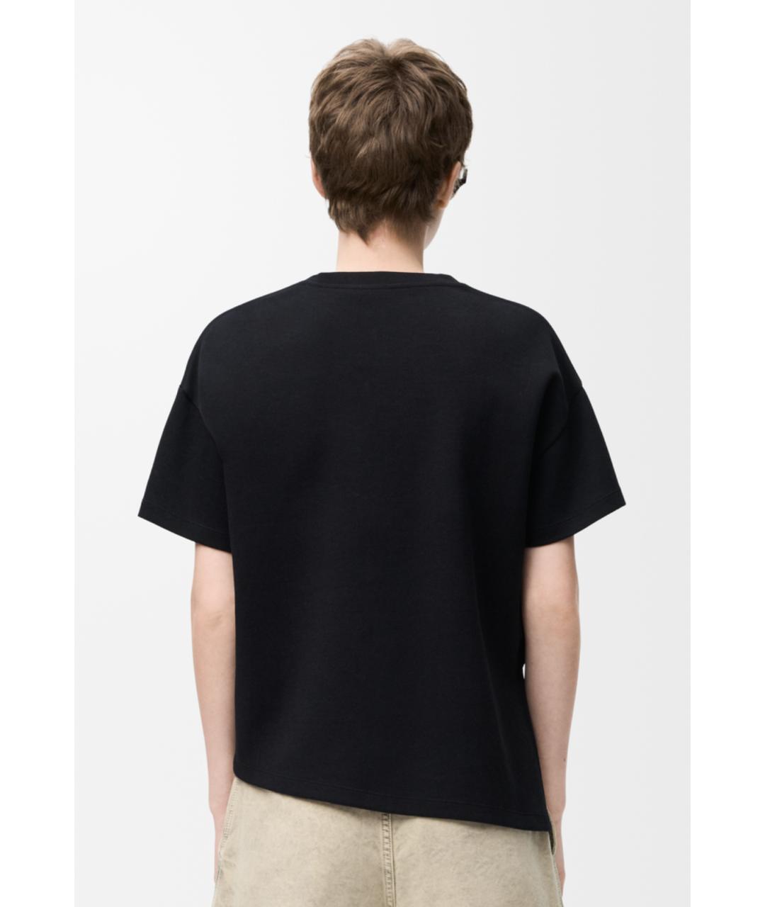 LOEWE Черная хлопковая футболка, фото 3