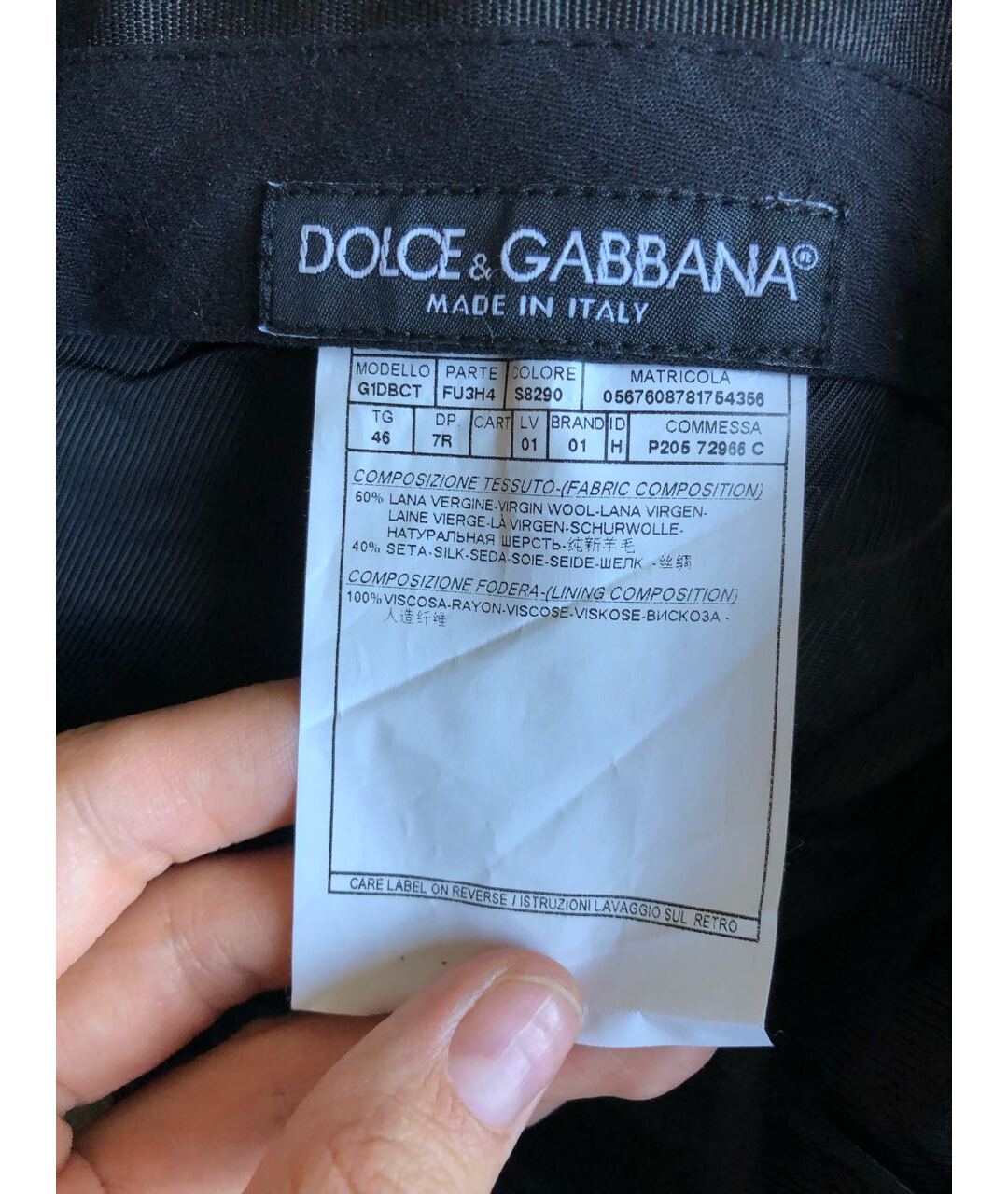 DOLCE&GABBANA Серый классический костюм, фото 7