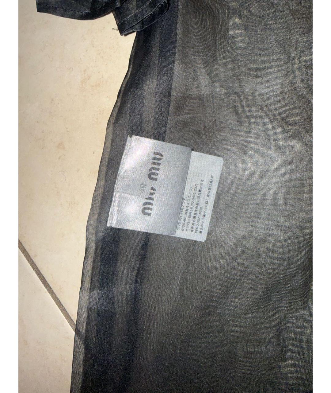 MIU MIU Черная рубашка, фото 4