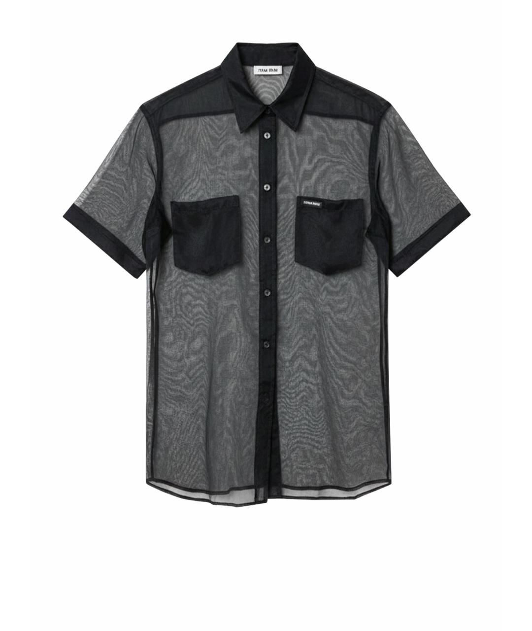 MIU MIU Черная рубашка, фото 1