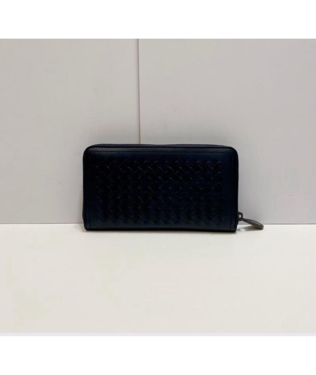 BOTTEGA VENETA Черный кожаный кошелек, фото 2