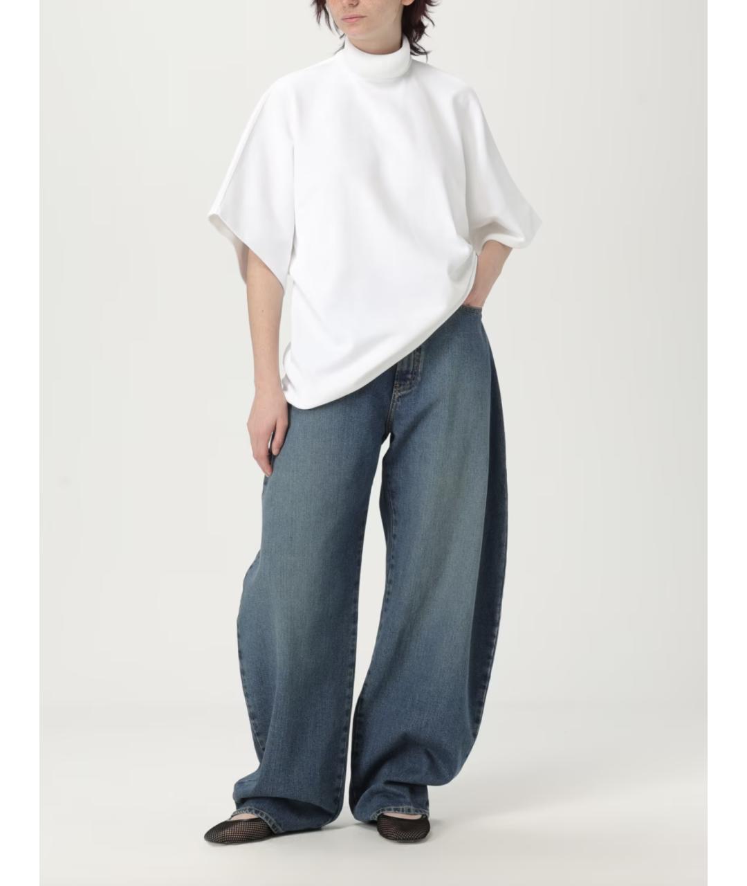 ALAIA Белая хлопковая футболка, фото 2