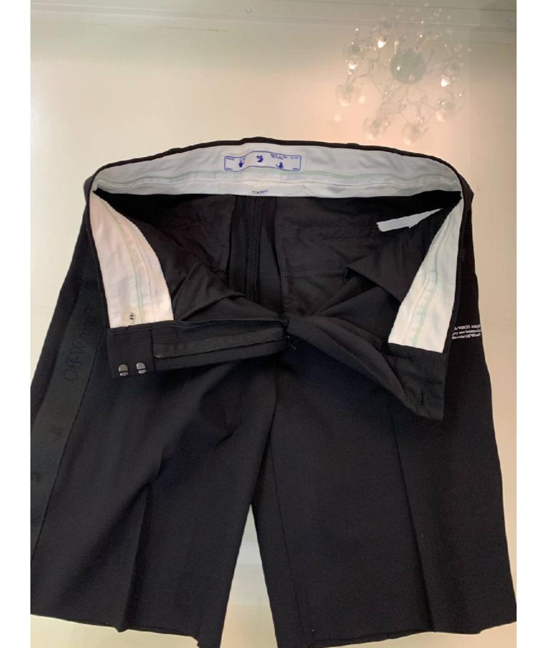 OFF-WHITE Черные вискозные шорты, фото 4