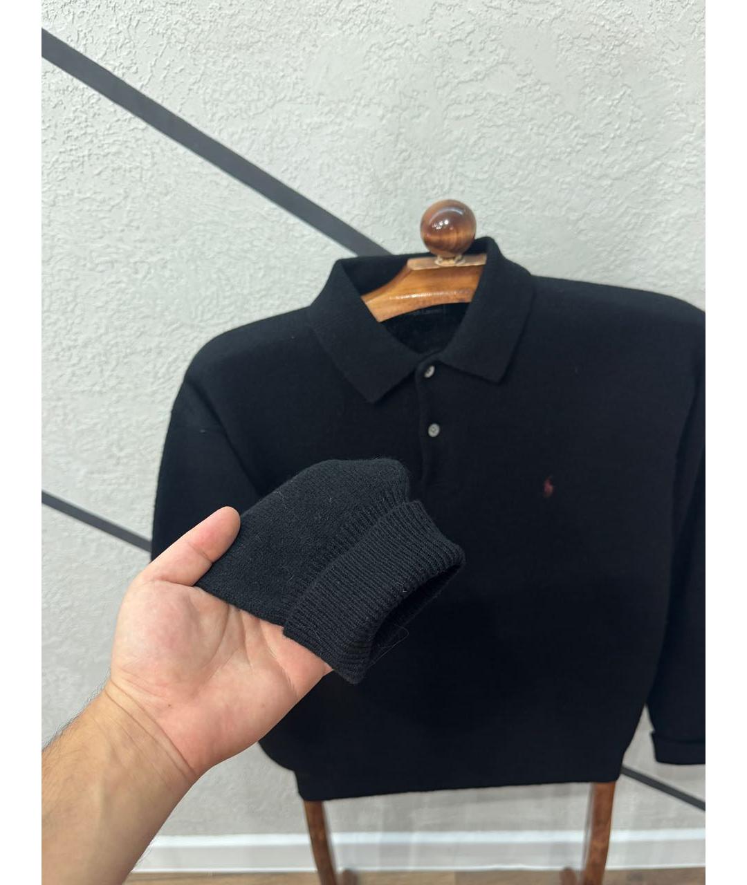 POLO RALPH LAUREN Черный шерстяной джемпер / свитер, фото 3