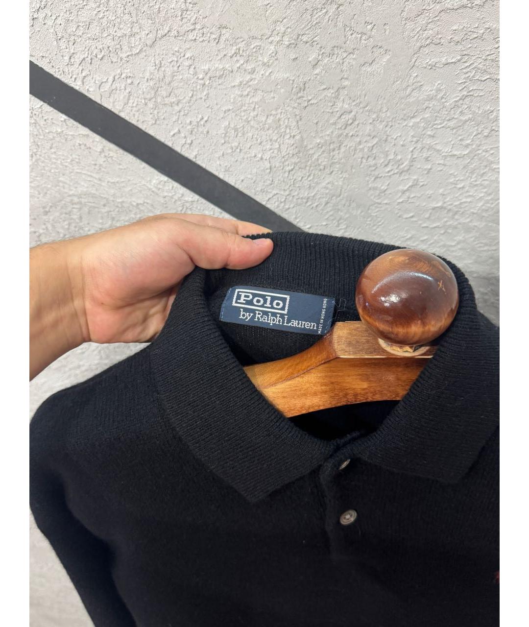 POLO RALPH LAUREN Черный шерстяной джемпер / свитер, фото 2