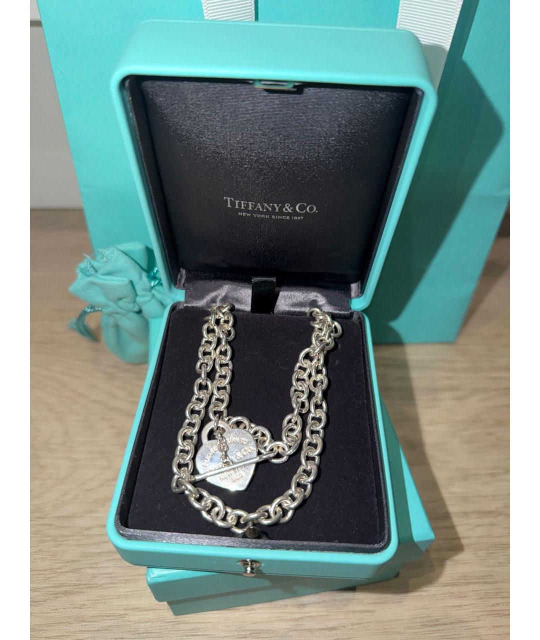 TIFFANY&CO Серебряное серебряное колье, фото 4