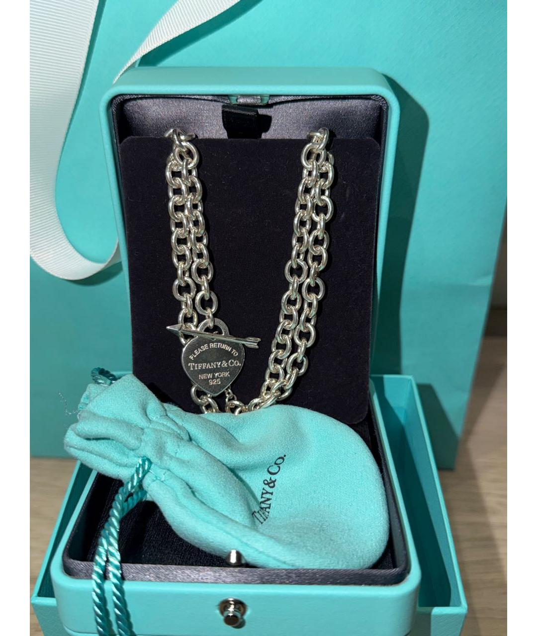 TIFFANY&CO Серебряное серебряное колье, фото 3