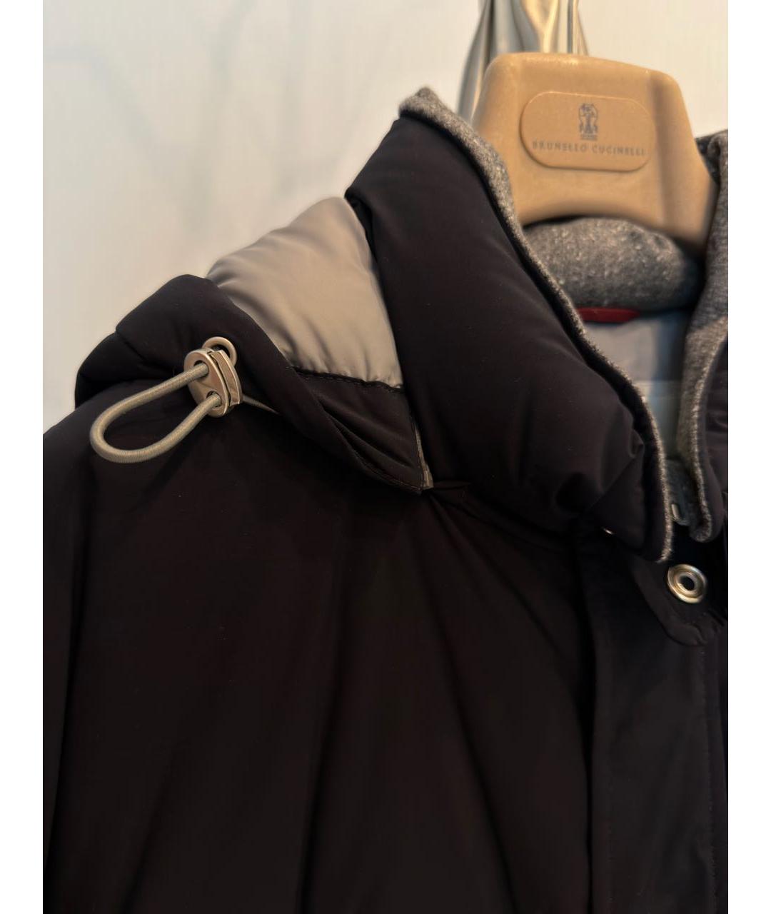 BRUNELLO CUCINELLI Серый шерстяной пуховик, фото 8