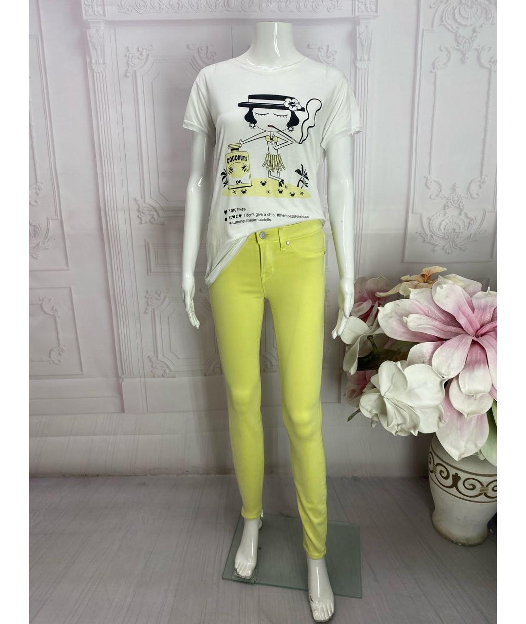 MARC BY MARC JACOBS Желтые джинсы слим, фото 6