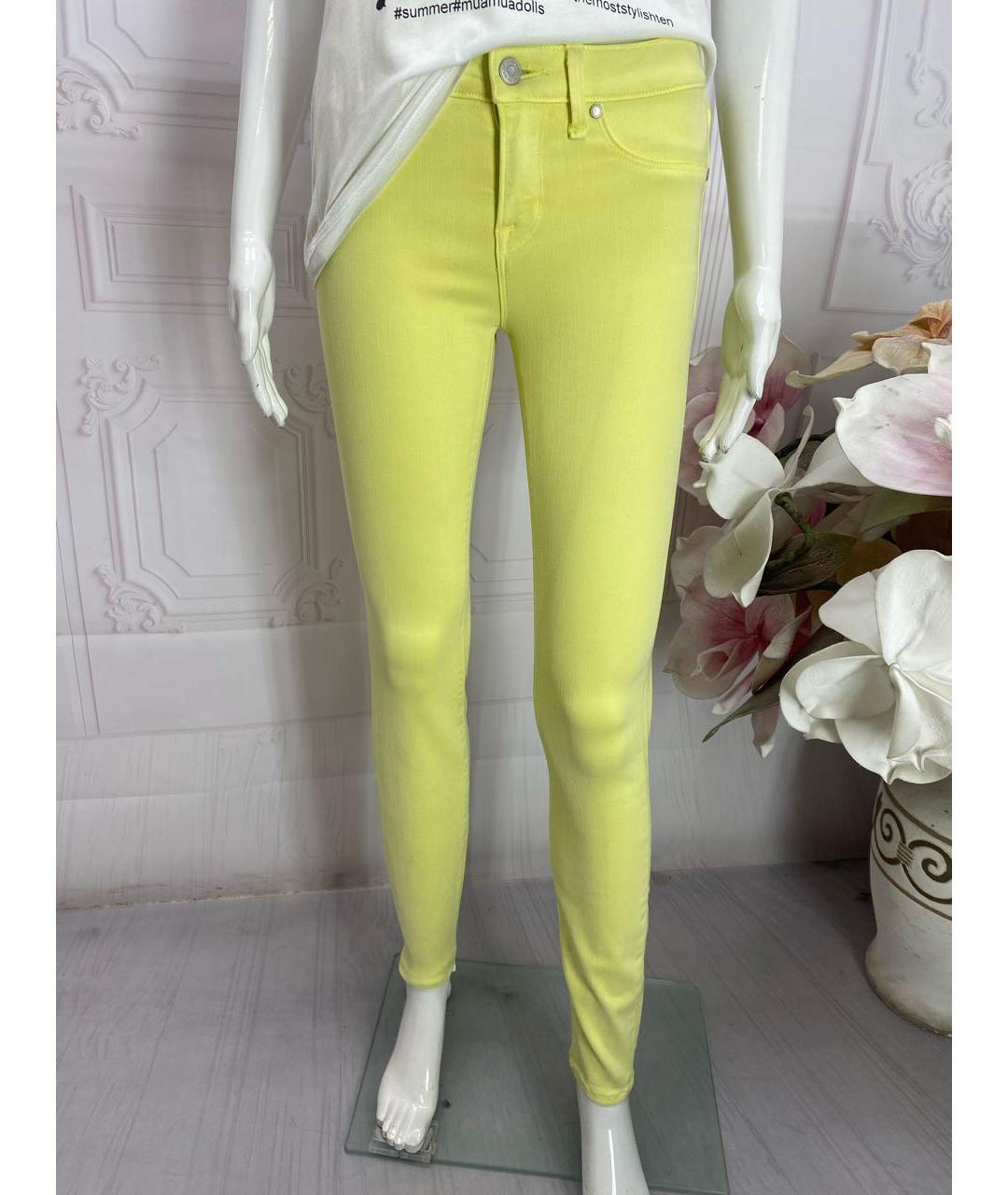 MARC BY MARC JACOBS Желтые джинсы слим, фото 5