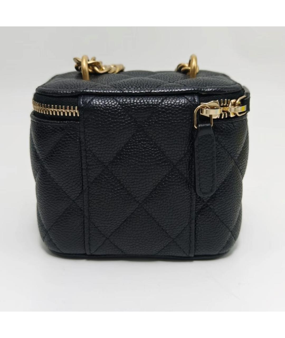 CHANEL Черная кожаная сумка через плечо, фото 4