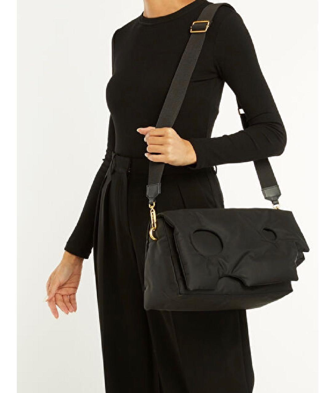 OFF-WHITE Черная синтетическая сумка через плечо, фото 8