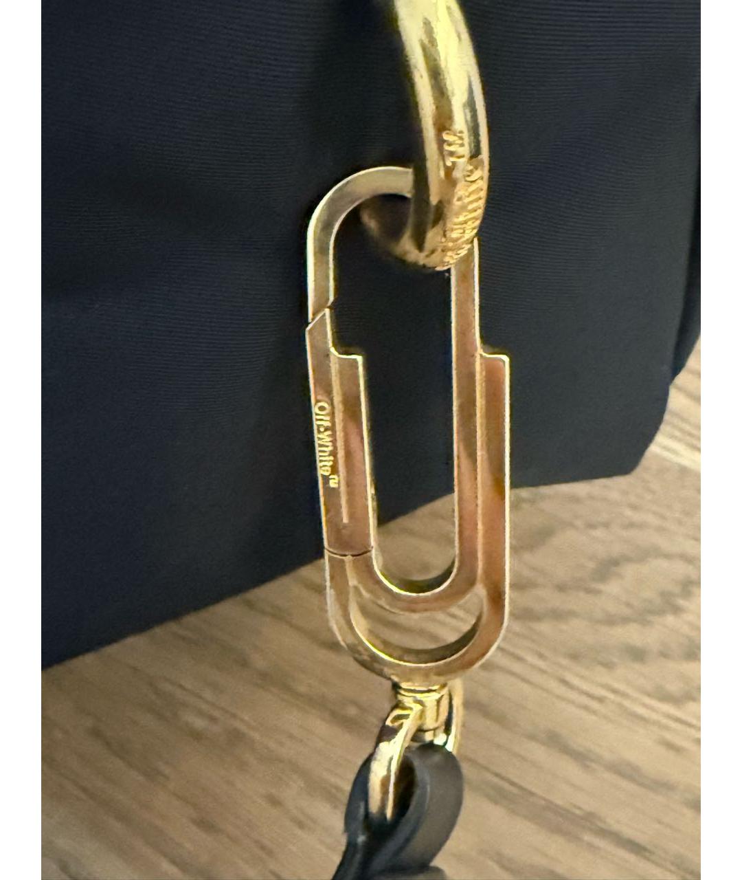 OFF-WHITE Черная синтетическая сумка через плечо, фото 5