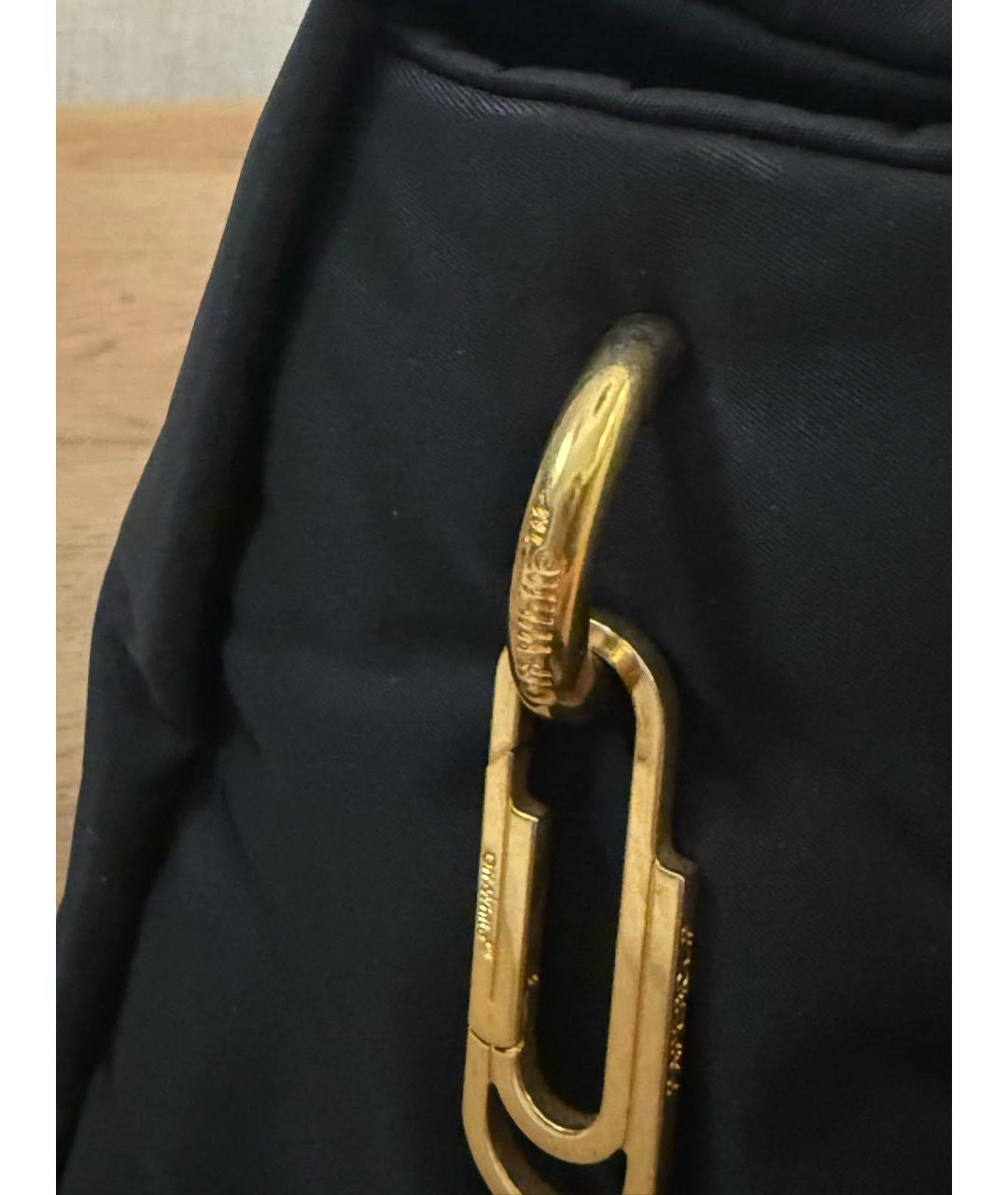 OFF-WHITE Черная синтетическая сумка через плечо, фото 7