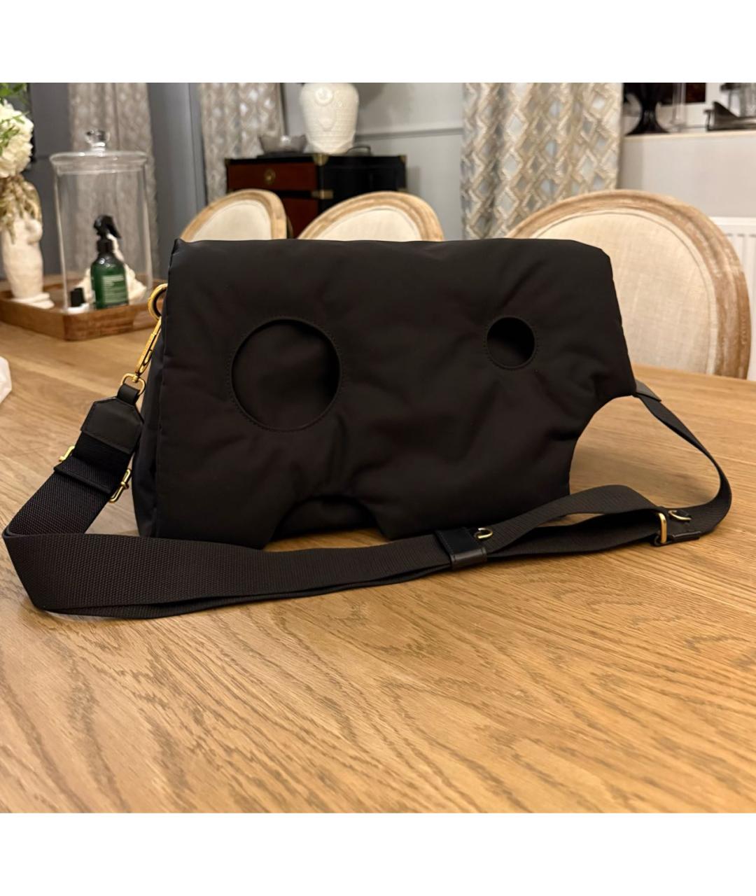 OFF-WHITE Черная синтетическая сумка через плечо, фото 2