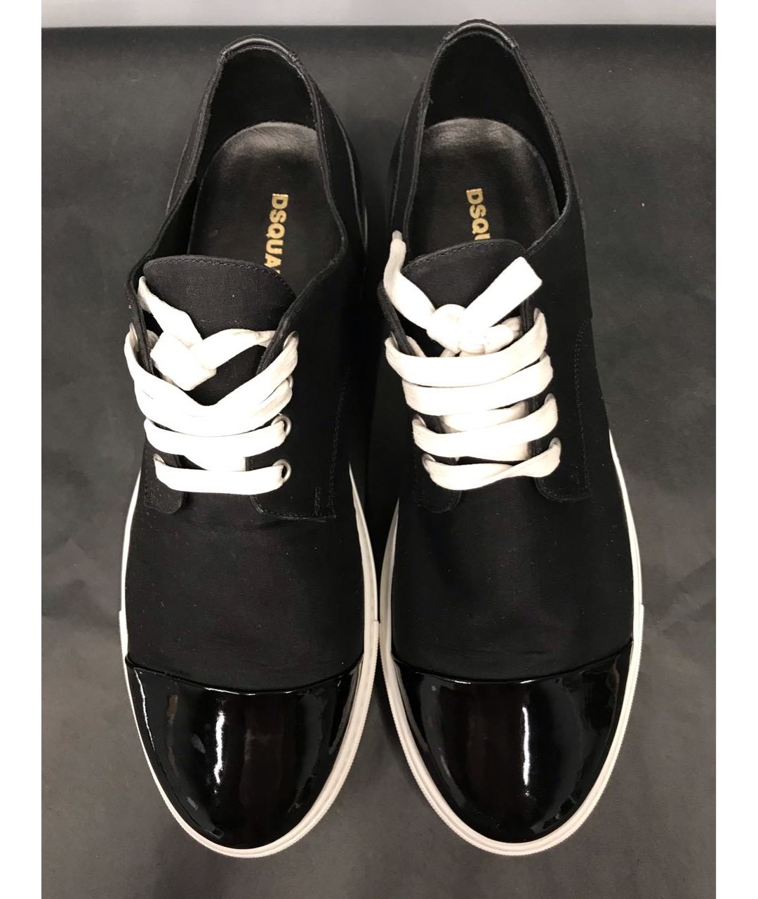 DSQUARED2 Черные низкие кроссовки / кеды, фото 5