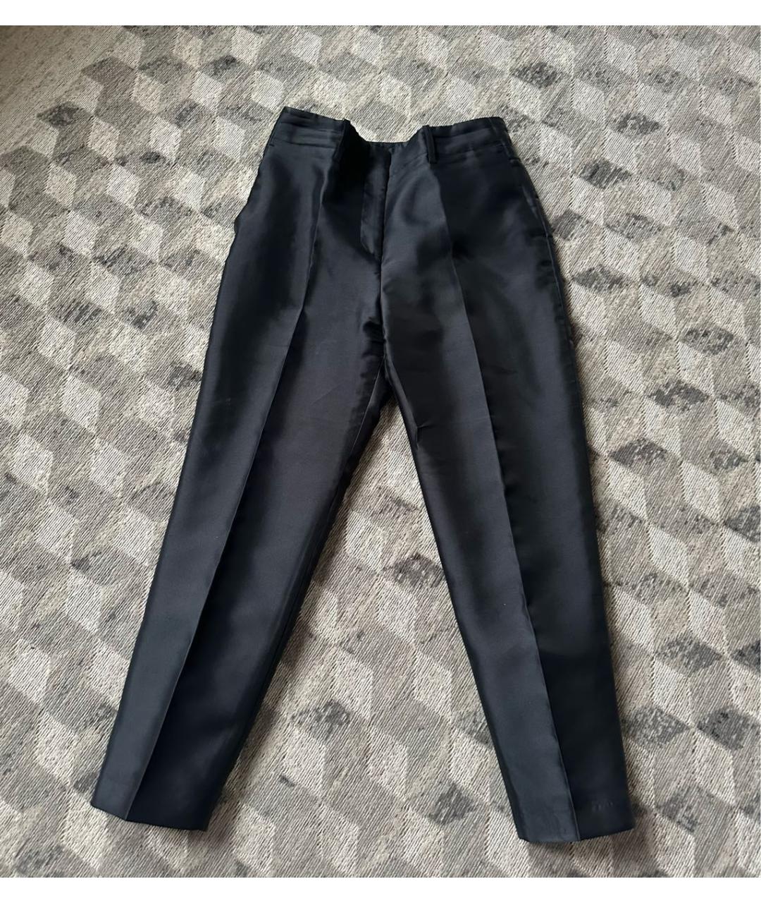 BLUMARINE Черный шифоновый костюм с брюками, фото 3