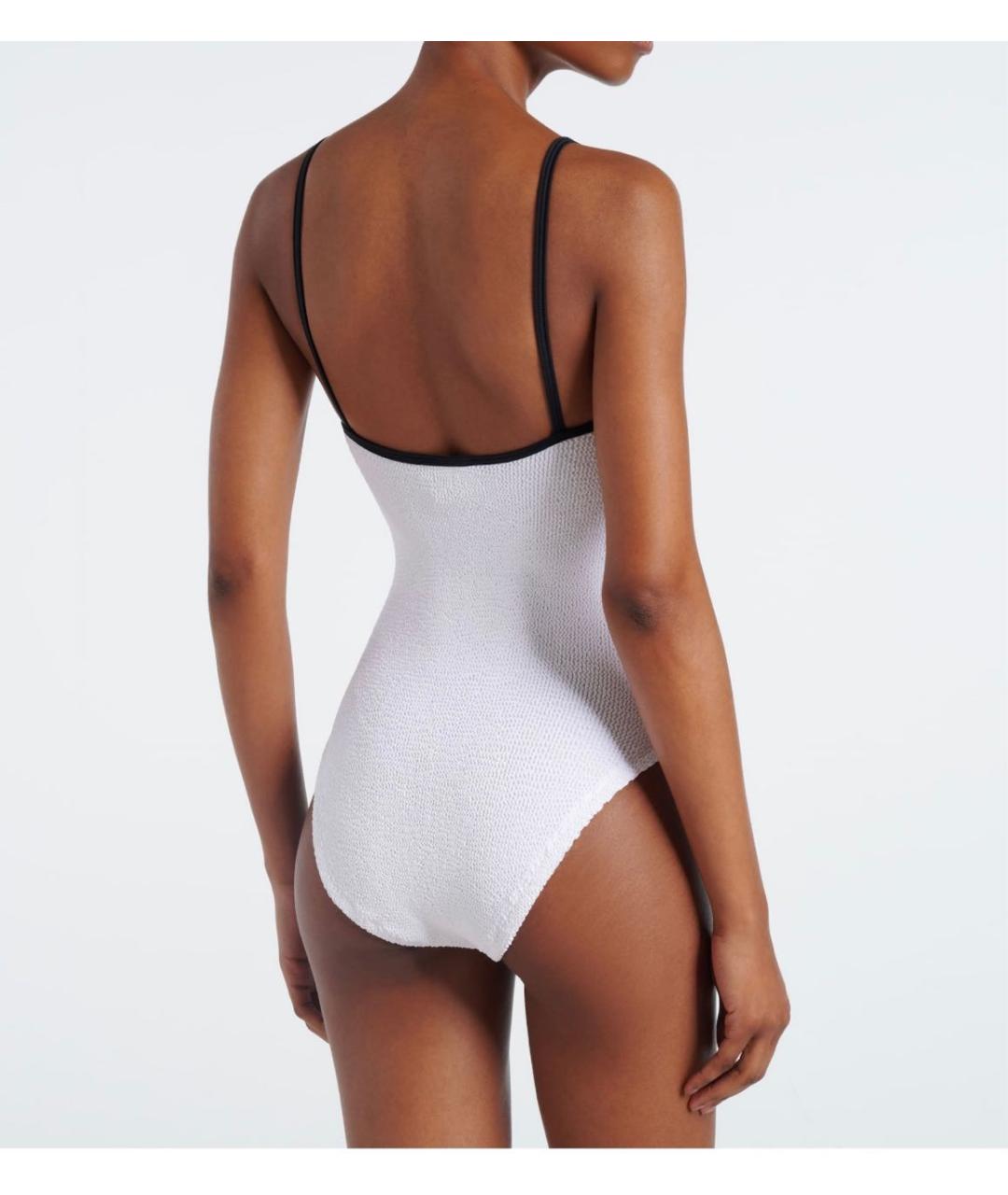 HUNZA G Белый купальник, фото 2