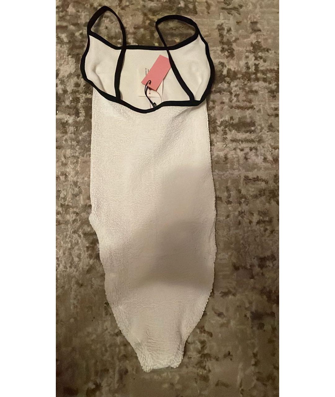 HUNZA G Белый купальник, фото 6